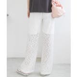 裏地付き・総レース イージーパンツ | ad thie | 詳細画像17