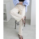 裏地付き・総レース イージーパンツ | ad thie | 詳細画像4