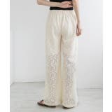 裏地付き・総レース イージーパンツ | ad thie | 詳細画像6