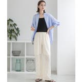 裏地付き・総レース イージーパンツ | ad thie | 詳細画像8