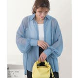 ビッグシルエット カラーシアーシャツ | ad thie | 詳細画像21 