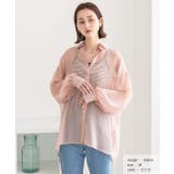 ビッグシルエット カラーシアーシャツ | ad thie | 詳細画像8 