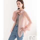 ピンク | ビッグシルエット カラーシアーシャツ | ad thie