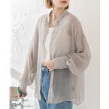 バンドカラー シアーシャツ | ad thie | 詳細画像11