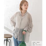 バンドカラー シアーシャツ | ad thie | 詳細画像13