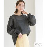 シャーリングスリーブ ジャガードシアーブラウス | ad thie | 詳細画像9 