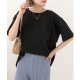 ブラック | 柔らかコットン100% 無地 シンプルTシャツ | ad thie