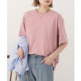 ローズピンク | 柔らかコットン100% 無地 シンプルTシャツ | ad thie