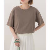 ダークブラウン | 柔らかコットン100% 無地 シンプルTシャツ | ad thie