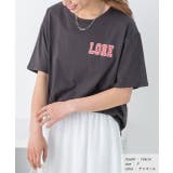 チャコール | アソートロゴ プリントTシャツ | ad thie