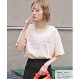 アイボリー | アソートロゴ プリントTシャツ | ad thie