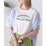 柔らかコットン100％ アーチロゴプリントTシャツ | ad thie | 詳細画像12 