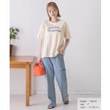 柔らかコットン100％ アーチロゴプリントTシャツ | ad thie | 詳細画像2 