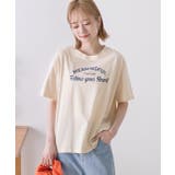 柔らかコットン100％ アーチロゴプリントTシャツ | ad thie | 詳細画像3 