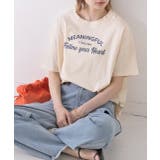 柔らかコットン100％ アーチロゴプリントTシャツ | ad thie | 詳細画像5 