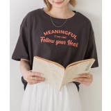柔らかコットン100％ アーチロゴプリントTシャツ | ad thie | 詳細画像8 