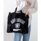 ラスベガス・レイダース(ブラック) | アソートデザイン ショルダー付きトートバッグ | ad thie