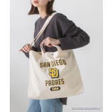 サンディエゴ・パドレス(アイボリー) | アソートデザイン ショルダー付きトートバッグ | ad thie