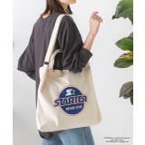 スターター(アイボリー) | アソートデザイン ショルダー付きトートバッグ | ad thie