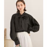 ボリュームスリーブ ボウタイリボンブラウス | ad thie | 詳細画像13 