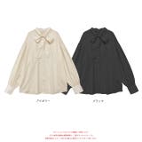 ボリュームスリーブ ボウタイリボンブラウス | ad thie | 詳細画像21 