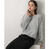 ふんわり・ブークレ ショートニットプルオーバー | ad thie | 詳細画像18 