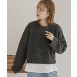 ふんわり・ブークレ ショートニットプルオーバー | ad thie | 詳細画像54 