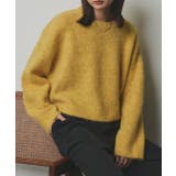 イエロー | ふんわり・ブークレ ショートニットプルオーバー | ad thie
