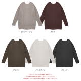 畦編み・サイドスリット Vネックニットプルオーバー | ad thie | 詳細画像24 