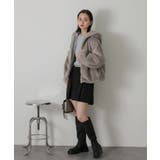 フード付きファーブルゾン | ad thie | 詳細画像52 