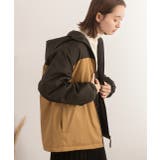 バイカラー・中綿 フード付きパーカー | ad thie | 詳細画像11 