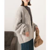 オーバーシルエット ふんわりシャギーニットカーデ | ad thie | 詳細画像12 