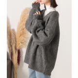 オーバーシルエット ふんわりシャギーニットカーデ | ad thie | 詳細画像17 