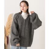 オーバーシルエット ふんわりシャギーニットカーデ | ad thie | 詳細画像18 