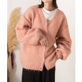 オーバーシルエット ふんわりシャギーニットカーデ | ad thie | 詳細画像4 