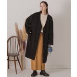 シャギーノーカラーコート | ad thie | 詳細画像12 