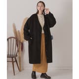 シャギーノーカラーコート | ad thie | 詳細画像13 