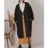 シャギーノーカラーコート | ad thie | 詳細画像14 