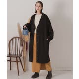 シャギーノーカラーコート | ad thie | 詳細画像16 