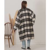 シャギーノーカラーコート | ad thie | 詳細画像5 