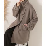 シャギースタンドカラーコート | ad thie | 詳細画像20 