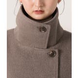 シャギースタンドカラーコート | ad thie | 詳細画像21 