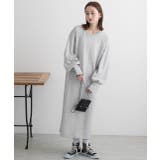 ボタンデザイン ボリュームスリーブワンピース | ad thie | 詳細画像10 