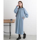 ボタンデザイン ボリュームスリーブワンピース | ad thie | 詳細画像22 