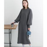 ボタンデザイン ボリュームスリーブワンピース | ad thie | 詳細画像26 