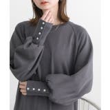 ボタンデザイン ボリュームスリーブワンピース | ad thie | 詳細画像27 