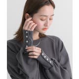 ボタンデザイン ボリュームスリーブワンピース | ad thie | 詳細画像30 