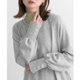 ボタンデザイン ボリュームスリーブワンピース | ad thie | 詳細画像5 