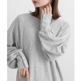 ボタンデザイン ボリュームスリーブワンピース | ad thie | 詳細画像7 