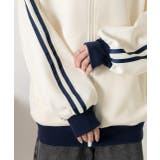 刺繍ロゴ・オーバーサイズ トラックジャケット | ad thie | 詳細画像18